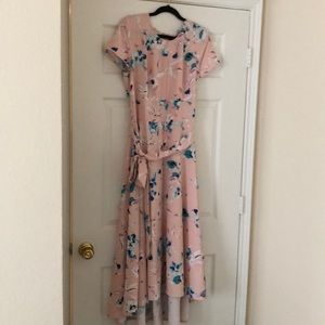 Pink, high-low, short dress